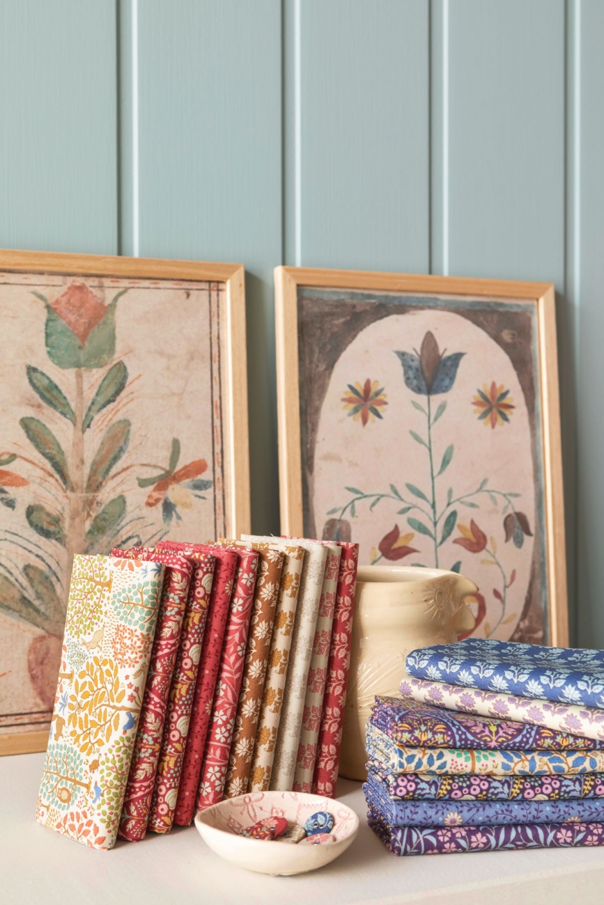 Tilda Patchwork Stoff Baumwolle - Sanctuary - Cottonfield Ochre